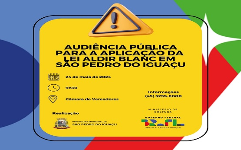 Convite para Audiência Pública.