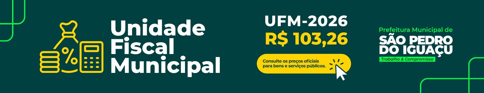 UNIDADE FISCAL MUNICIPAL - UFM 2026