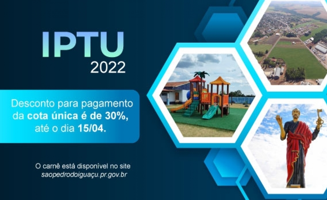 Prefeitura de São Pedro do Iguaçu disponibiliza carnês do IPTU 2022 