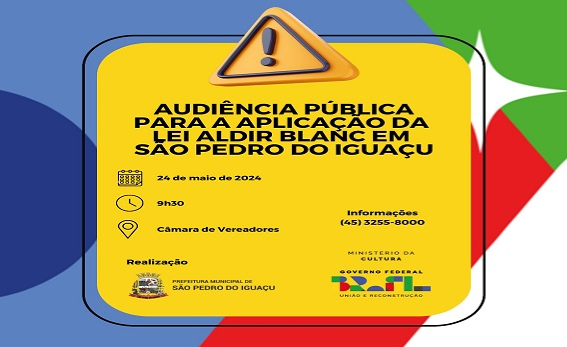 Convite para Audiência Pública.