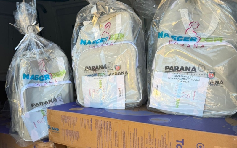 Município recebe kits de maternidade do Programa Nascer Bem Paraná.