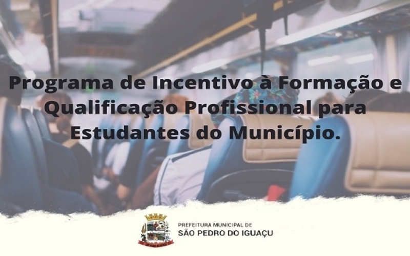 Secretaria de Educação, Cultura e Esportes incentiva os estudantes no desenvolvimento de sua formação com auxilio no cus